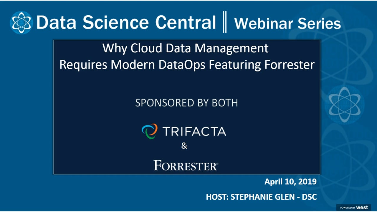 DSC Webinar Series: Why Cloud Data Management Requires Modern DataOps ...
