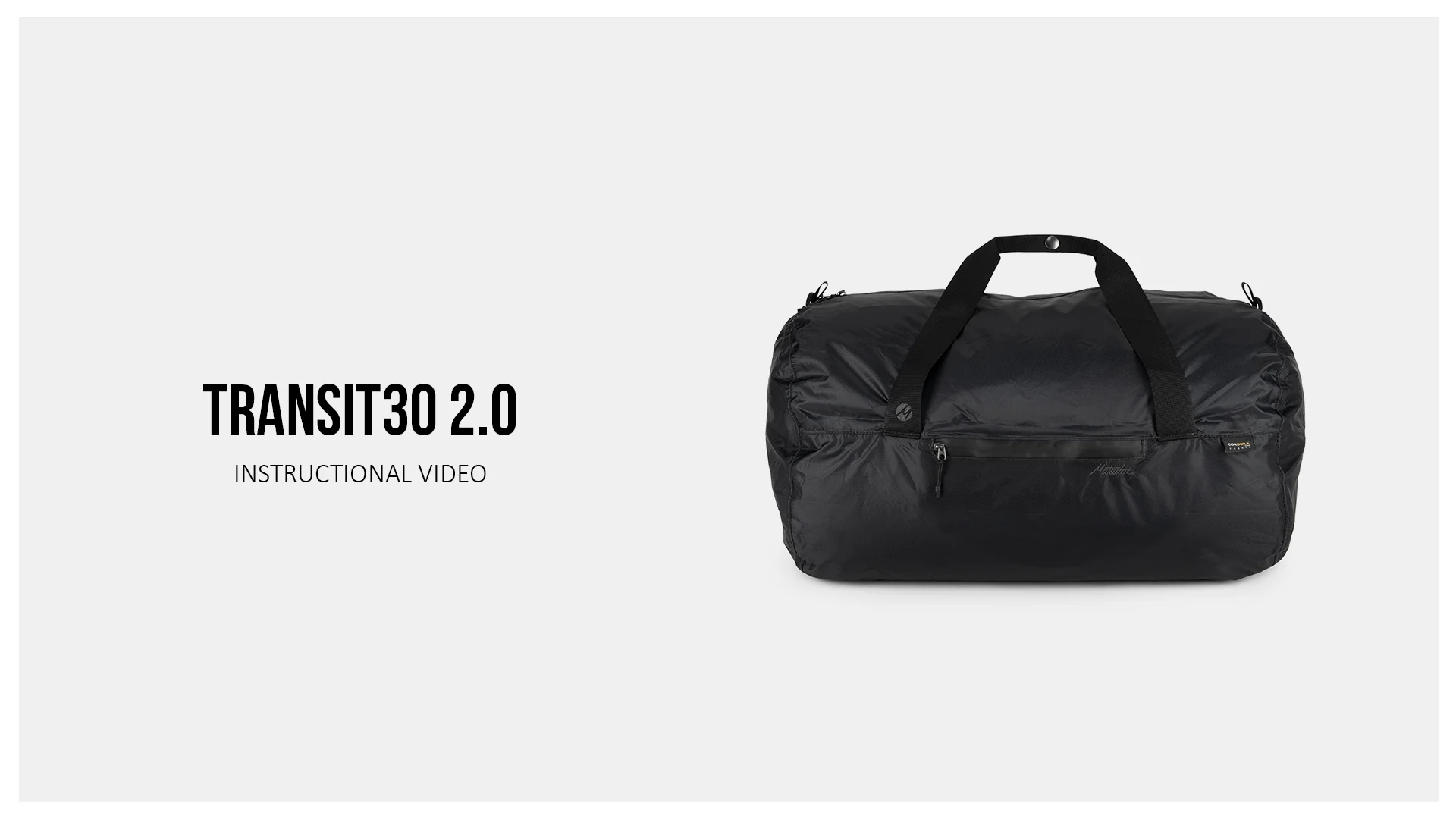 Matador Transit30 Packable Duffle Demo