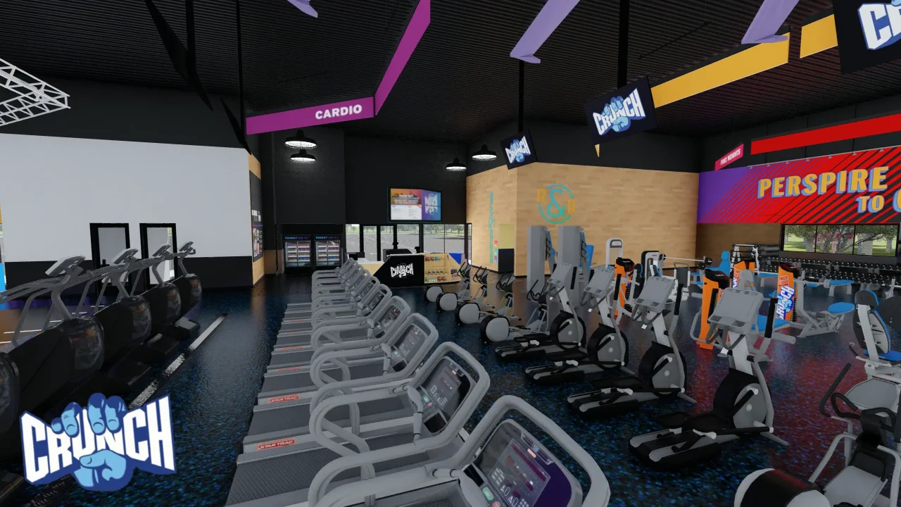 Crunch Fitness gym in Raleigh, NC – Google Business View, Interactive Tour