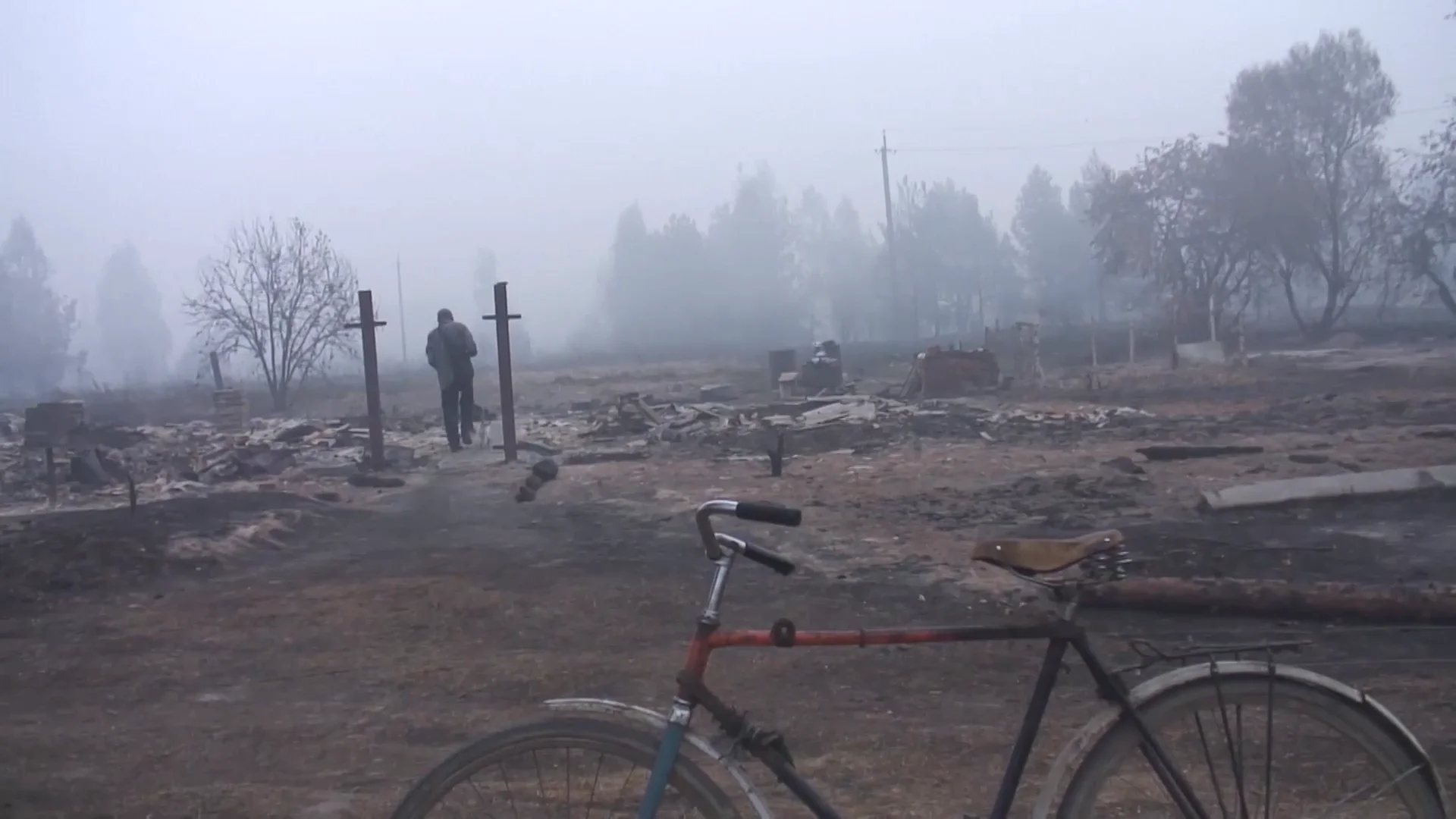 Деревня леша. Пожар в Хакасии 2015.