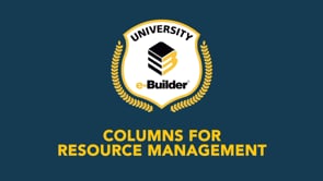 Resource Management – Demo of New Columns