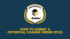 How to Submit a Potential Change Order (PCO)