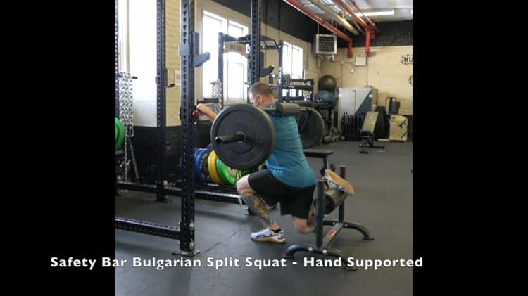 Safety bar outlet bulgarian split squat