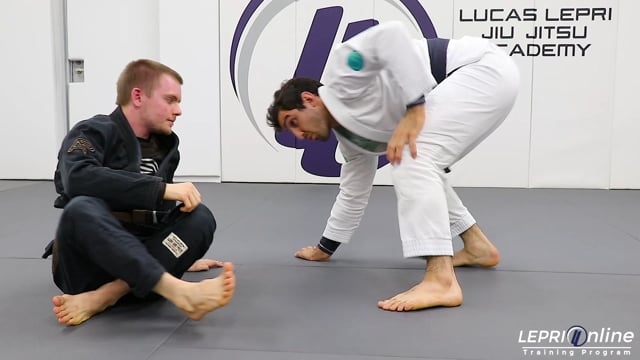 Open Guard Pass  to Seat Belt Grips to Back Take