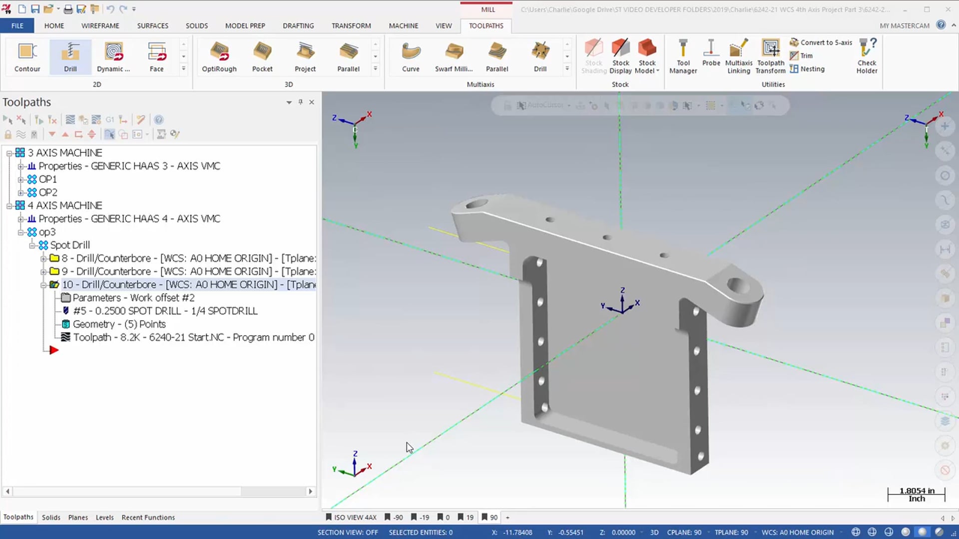 WCS 4th Axis Project Part 3