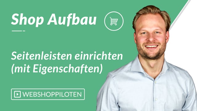 Seitenleisten einrichten (mit Eigenschaften)