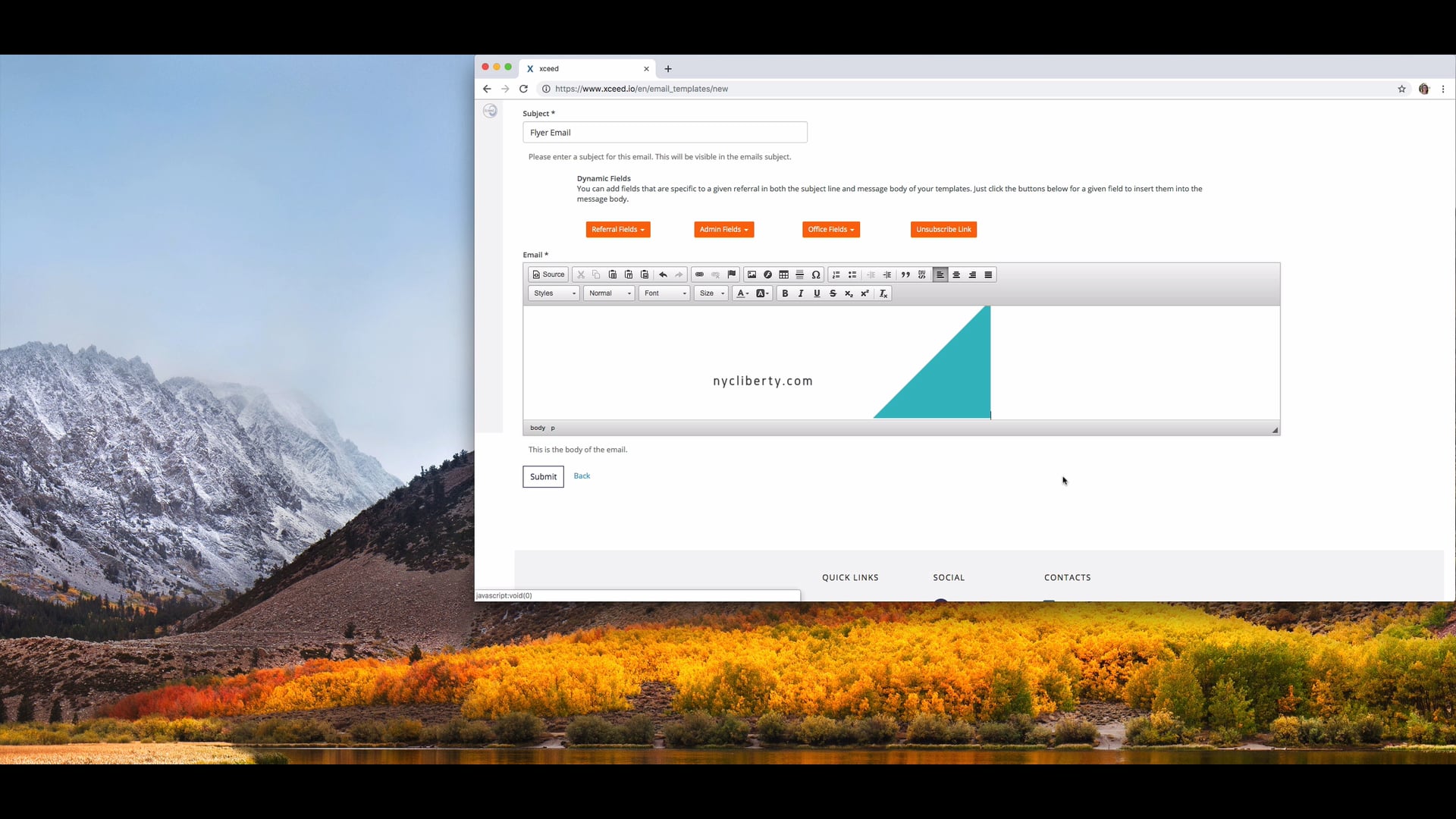 Create an Email Template on Vimeo