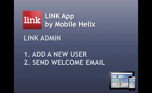 LINK Admin: Add a New User & Send Welcome Email 1:47