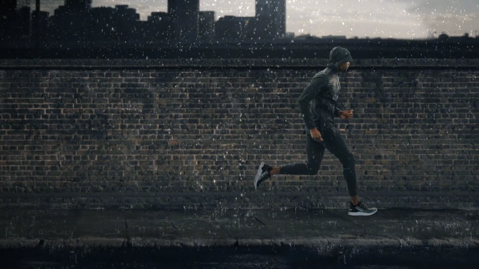 Nike store running rain