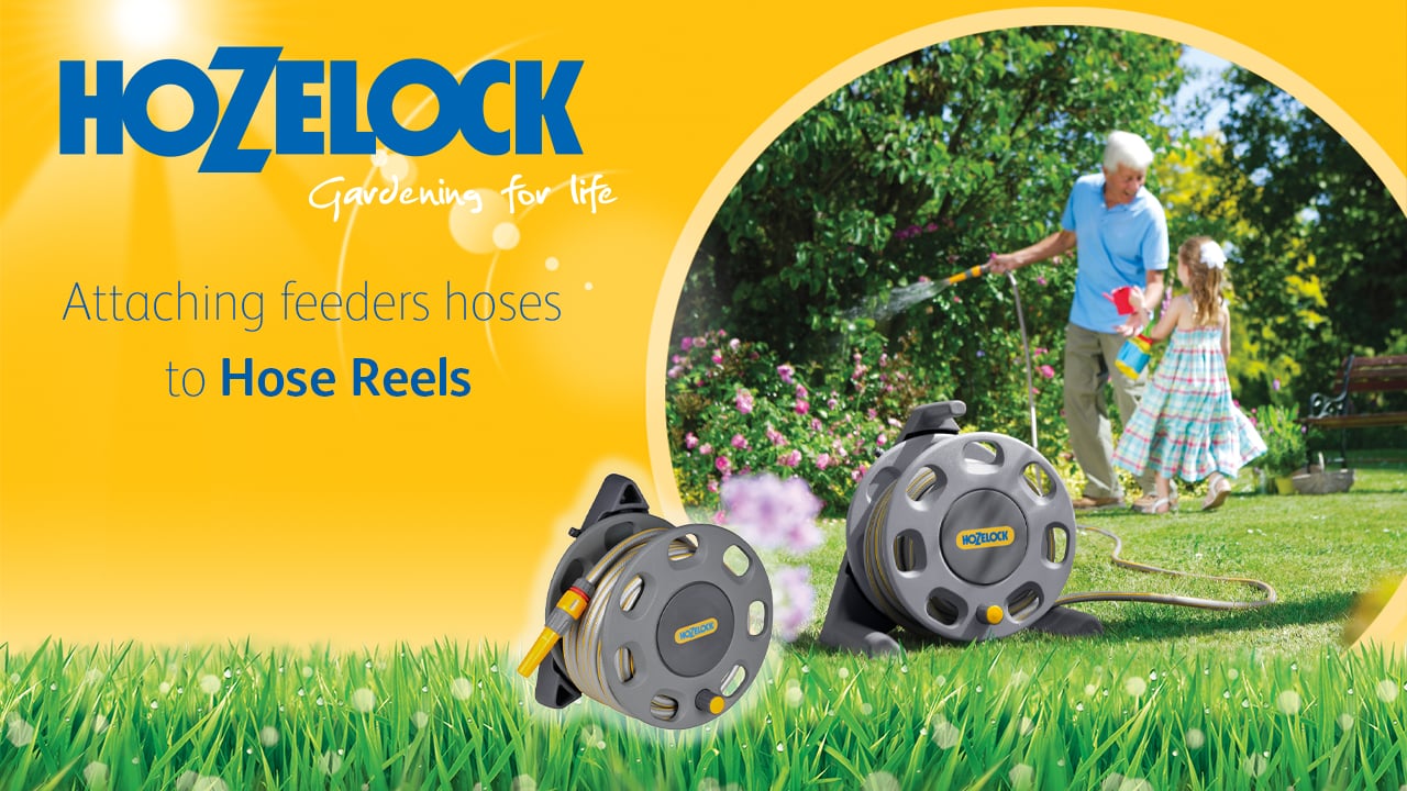 How to Attach feeder hose to Hozelock Hose Reels (2410, 2412, 2420