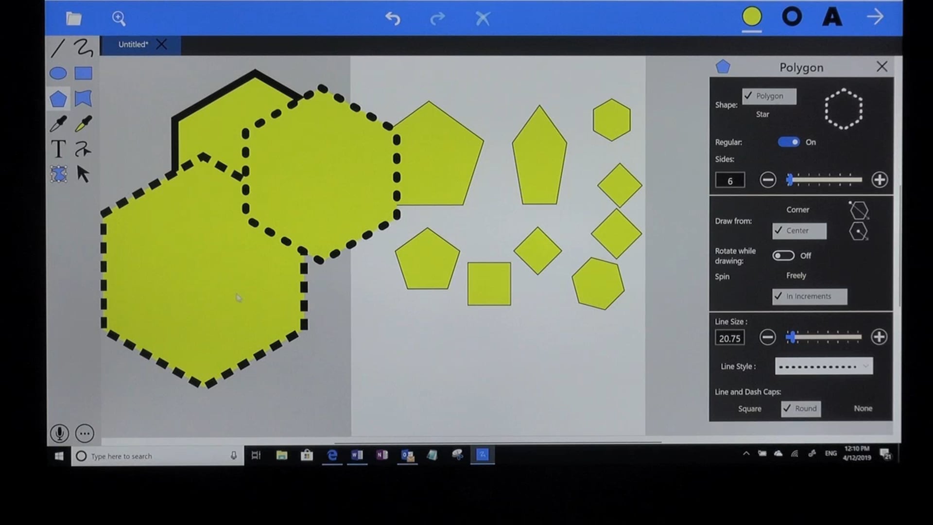 Polygon tool