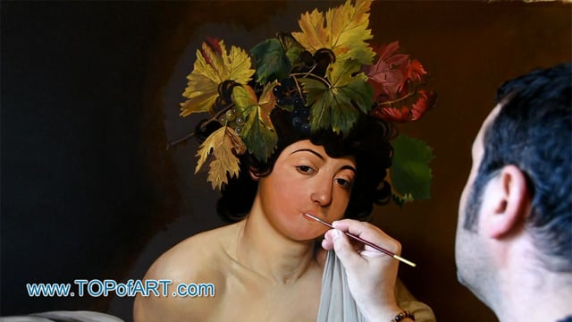 Caravaggio | Bacchus | Painting Reproduction Video | TOPofART