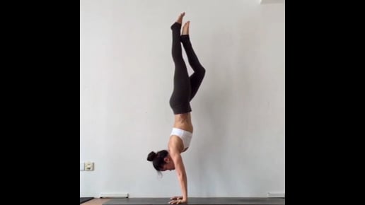 Handstand One Crossed Leg Variation