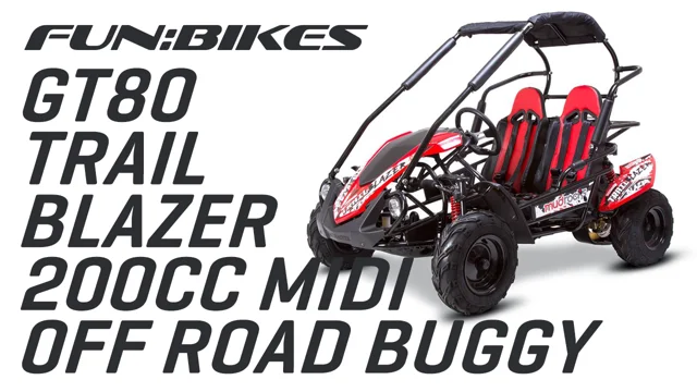 Funbikes gt80 200cc black sales midi off road buggy