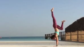 Double Stag Handstand, Wheel