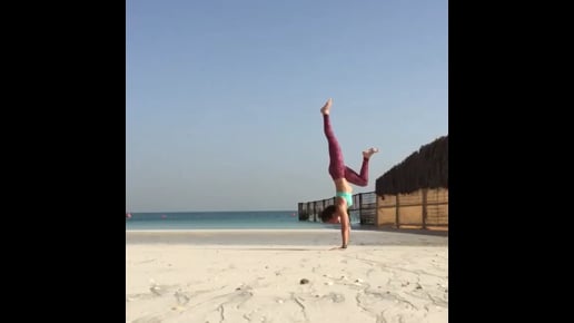 Double Stag Handstand, Wheel