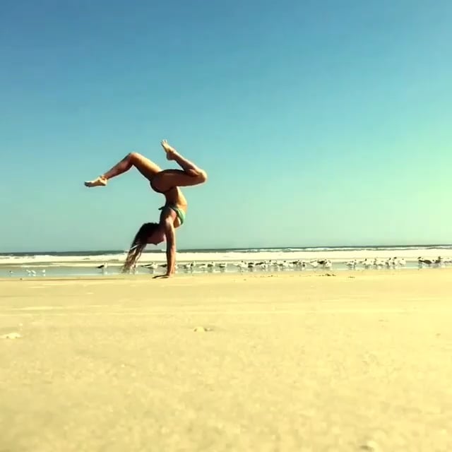 Double Stag Handstand, One-Legged Wheel, Crescent High Lunge Shoulder Opener, Warrior I, Low Lunge Yoga Mudra, Three Legged Dog