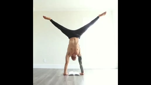 Wide-Legged Handstand