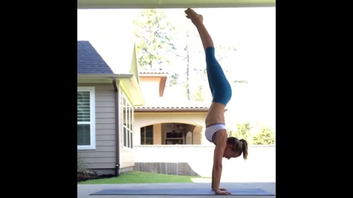 Bunny Hops Handstand Prep, Downward Facing Tree