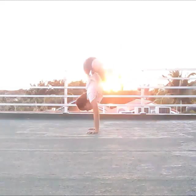 Standing Forward Bend Variation, Standing Split Variation, One Legged Garland, Wide-Legged Handstand, Bunny Hops Handstand Prep