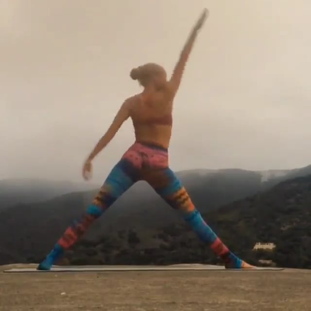 Mountain, Warrior I, Warrior II, Reverse Warrior, Extended Side Angle, Triangle, Pyramid, Upward Facing Dog, Downward Facing Dog, Three Legged Dog, Child