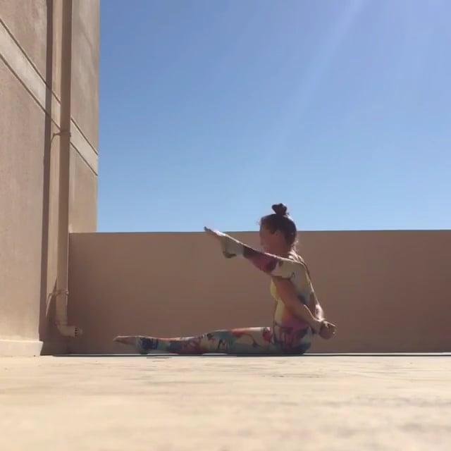 Seated Forward Bend, Seated Bird of Paradise Variation, Archer Variation