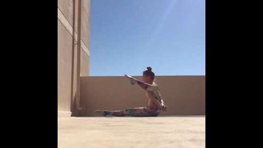 Seated Forward Bend, Seated Bird of Paradise Variation, Archer Variation