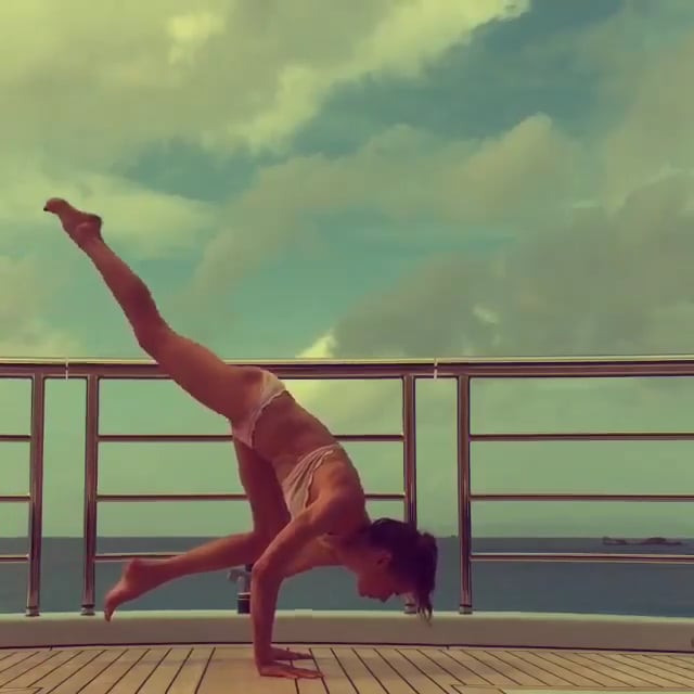 Compass Pose, Elephant Trunk, Peacock Variation, Thunderbolt, Crane Variation, Crow Variation, Feathered Peacock Variation