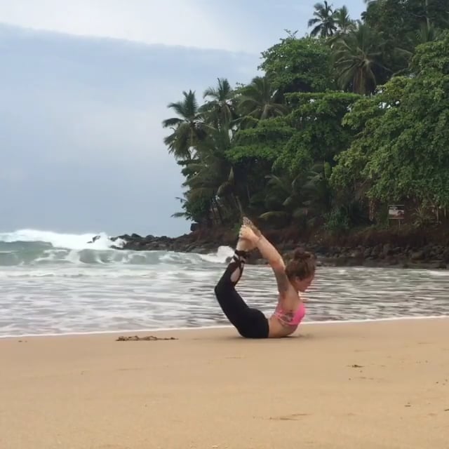Upward-Facing Dog, One Legged Dog Variation, Bow