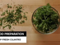 Chop Fresh Cilantro