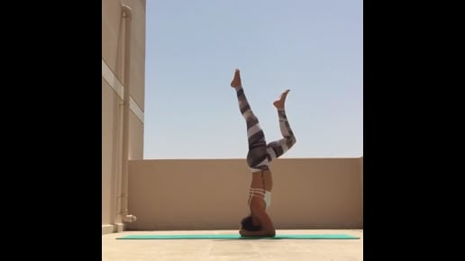 Supported Headstand Variation, Scorpion Variation, King Pigeon, Half Wheel