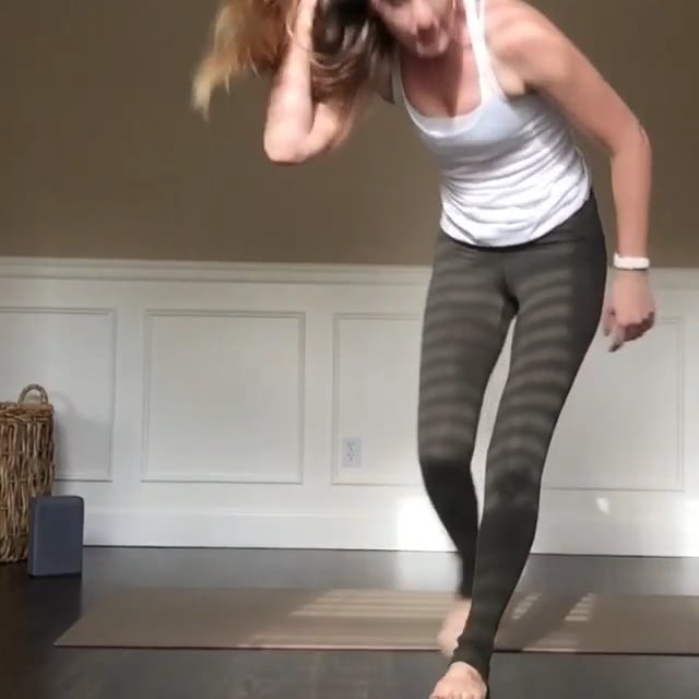 Supported Headstand Variation, Side Crow