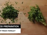 Chop Fresh Parsley