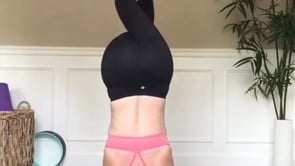 Supported Headstand Variation, Child`s Pose Variation