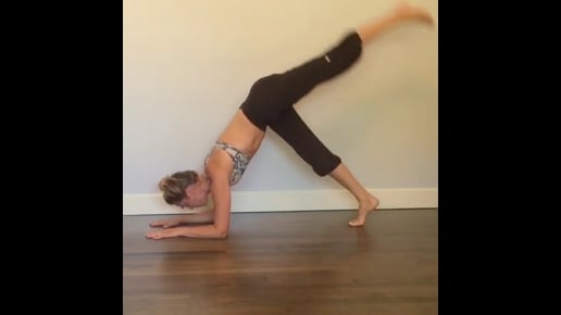 Downward Facing Dog, Dolphin, Plank Variation, Scorpion