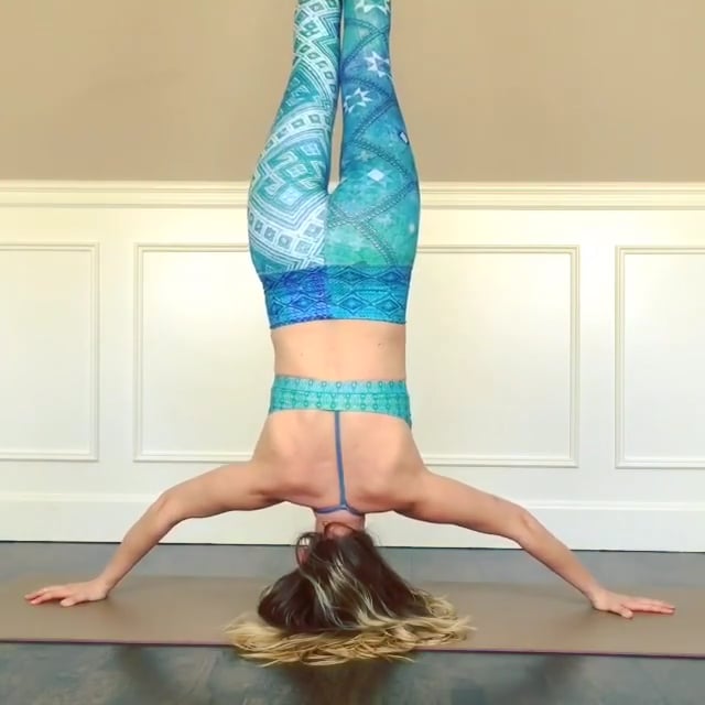 Headstand Variation, Headstand Split Variation, Wide Legged Forward Bend