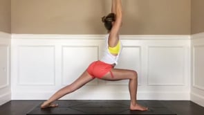 Warrior I, Lunge Variation, Upward Facing Dog, Downward Facing Dog