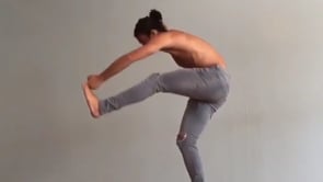 Extended Hand to Big Toe Variation, One Legged Crane Variation, Downward Facing Dog Variation, Standing Forward Bend