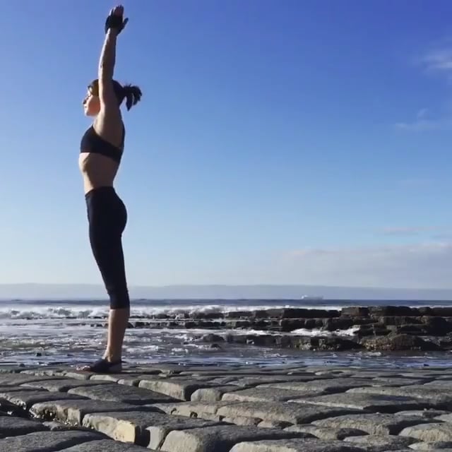 Upward Salute, Half Wheel, Wheel, Downward Facing Dog Variation, Downward Facing Tree Variation, Wheel Variation, Mountain Variation 