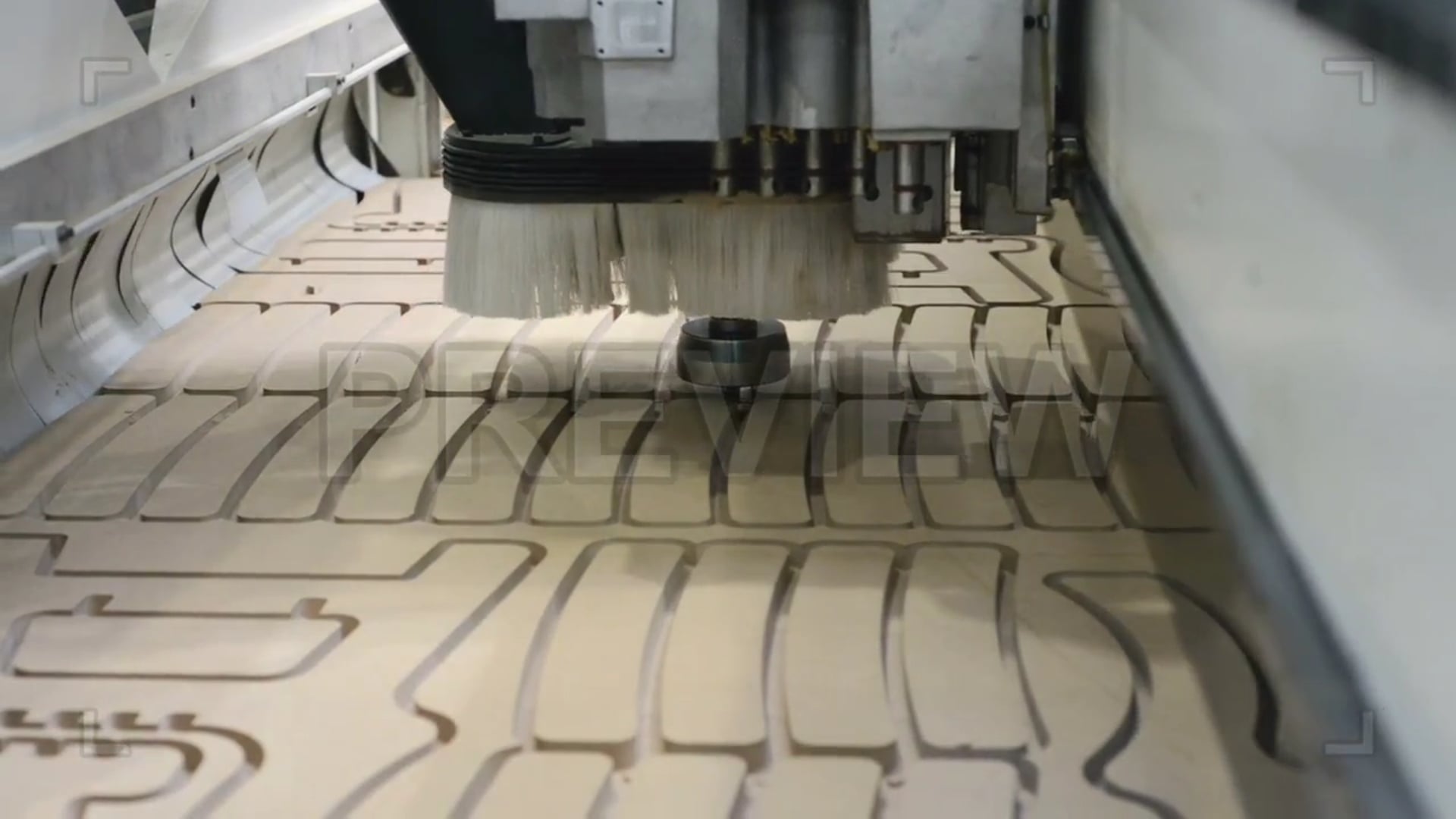 Wood Milling Machine Stock Video