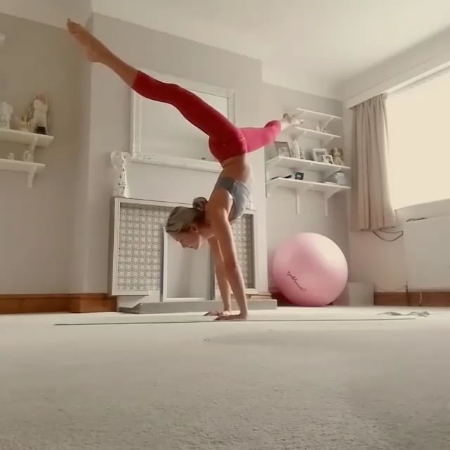 One Legged Stretched Out Scorpion, Handstand Split 