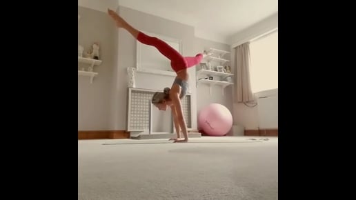 One Legged Stretched Out Scorpion, Handstand Split 