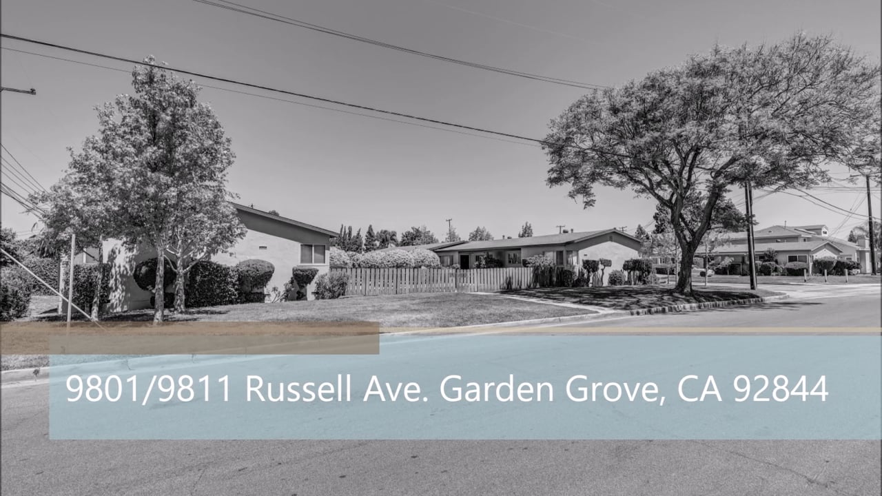 9801 / 9811 Russell Ave. Garden Grove, CA 92844