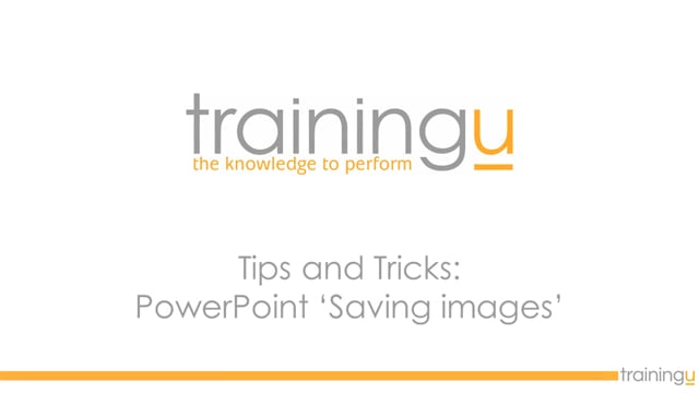 PowerPoint Tip – Saving Images