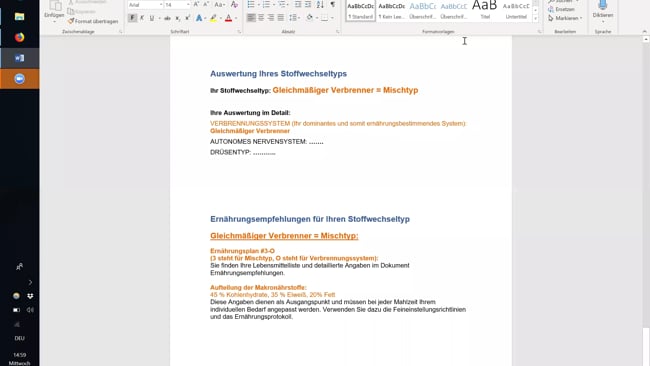 Erklärung Auswertung Gleichmäßiger Verbrenner