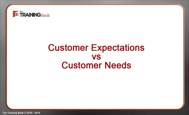 customer needs and expectations