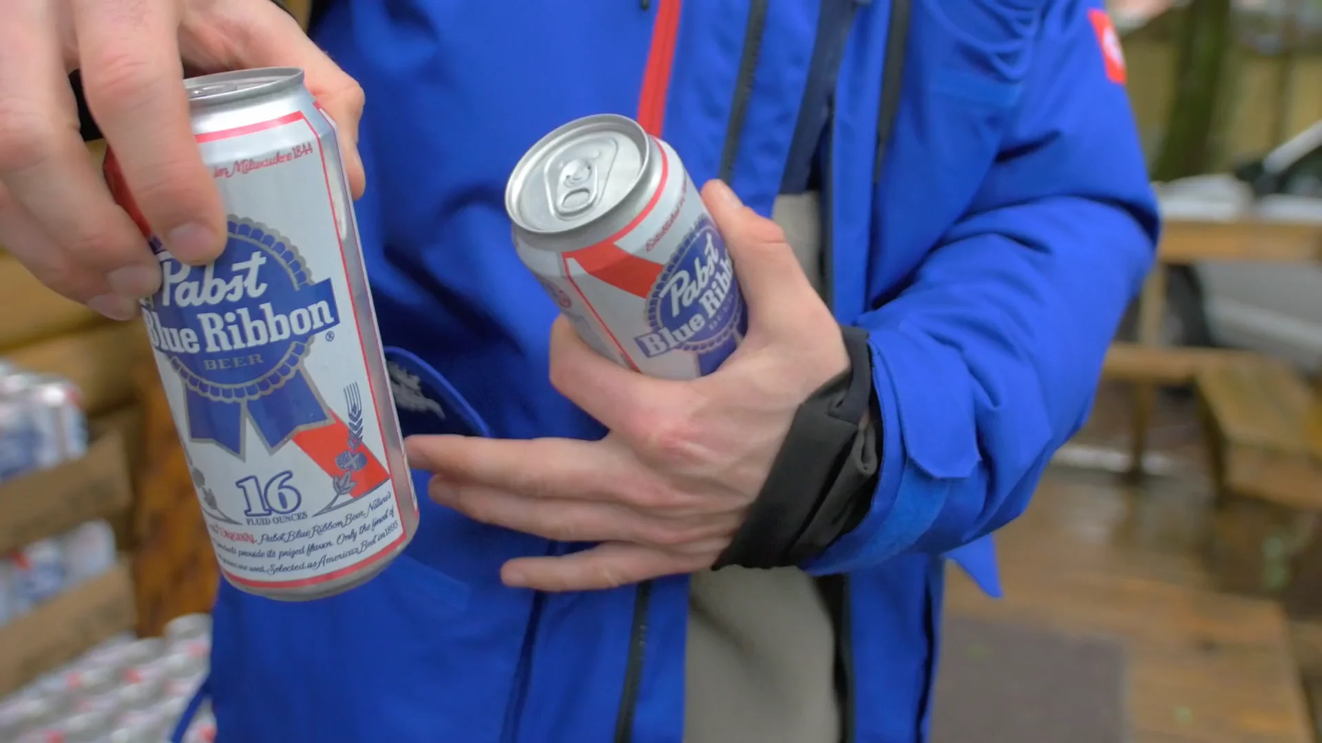 Pbr jacket that holds on sale beer