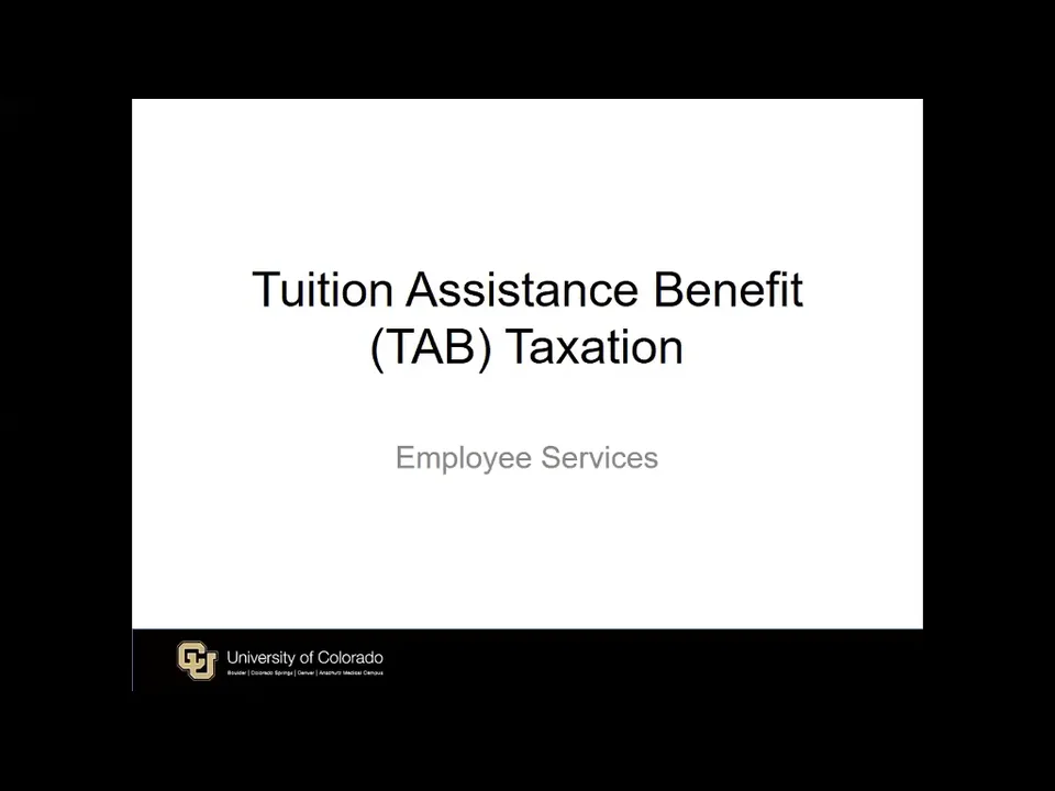 Taxes | University of Colorado