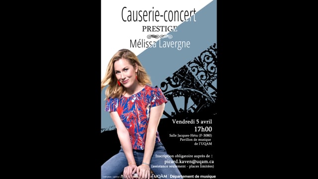 Classe de maître avec Mélissa Lavergne