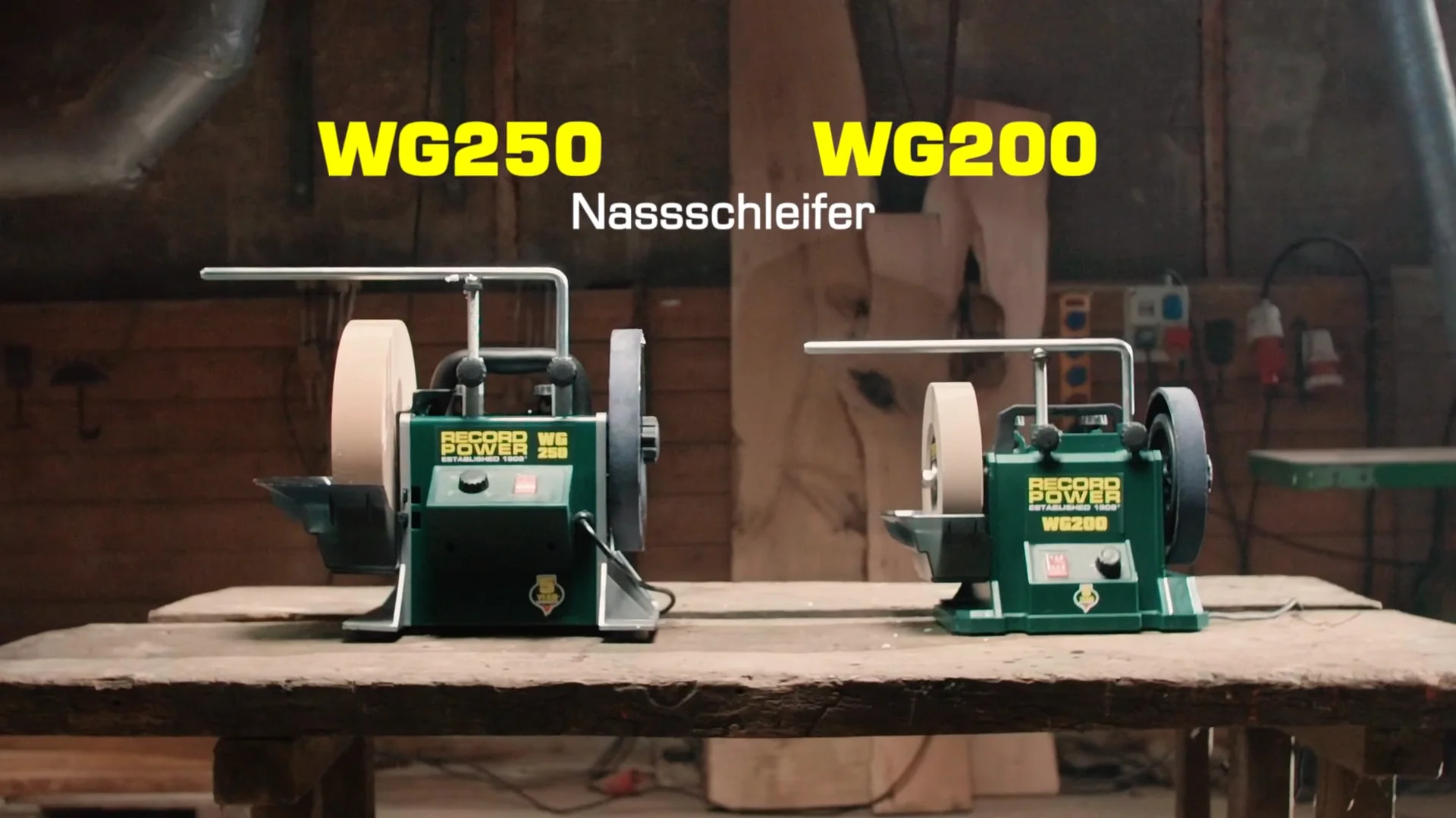 Présentation de l'affuteuse à eau WG250 Record Power sous titrée en  français on Vimeo